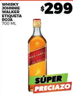 Merco whisky johnnie walker etiqueta roja oferta