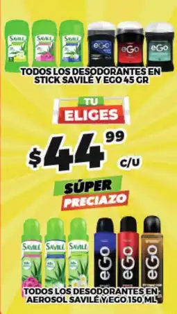 Merco savile y ego desodorantes oferta