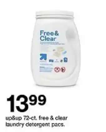 Up&up free & clear laundry detergent pacs