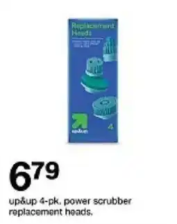 Target up&up 4-pk. power scrubber replacement heads oferta