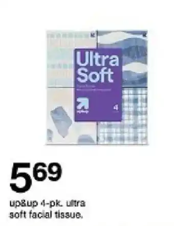 Target up&up ultra soft facial tissue oferta