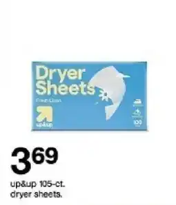 Target up&up dryer sheets oferta