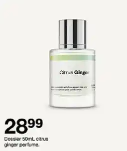 Target Dossier citrus ginger perfume oferta