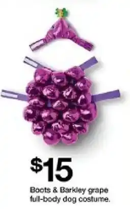 Target Boots & Barkley grape full-body dog costume oferta