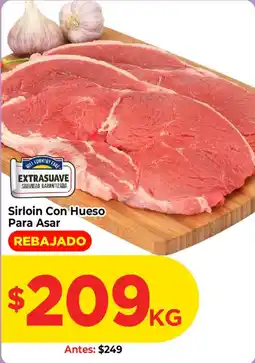 HEB hill country fare sirloin con hueso para asar oferta