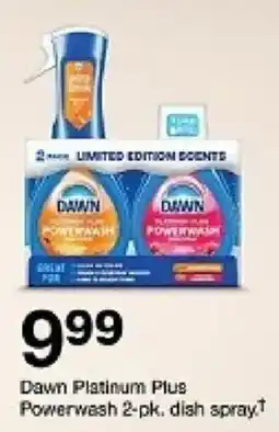 Target Dawn Platinum Plus Powerwash 2-pk. dish spray oferta