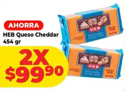HEB HEB Queso Cheddar oferta
