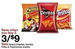 Target Cheetos Doritos Fritos oferta