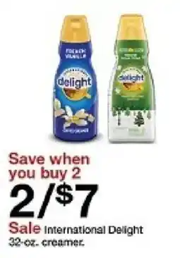 Target International Delight creamer oferta