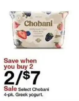 Target Chobani Greek yogurt oferta