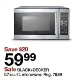Target black+decker 07-cu.-ft. microwave oferta
