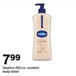 Target Vaseline vanilla comfort body lotion oferta