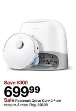 Target Roborock Crevo Curv 2 Flow vacuum & mop oferta