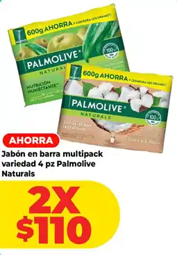 HEB Palmolive Jabón en barra multipack variedad 4 pz Palmolive Naturals oferta