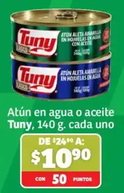 Soriana Híper Tuny atún en agua o aceite oferta