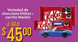Soriana Híper KitKat variedad de chocolate + carrito Maisto oferta