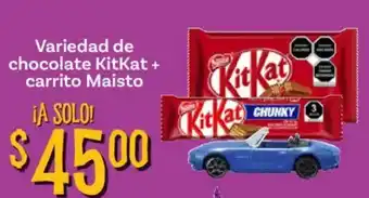 KitKat variedad de chocolate + carrito Maisto