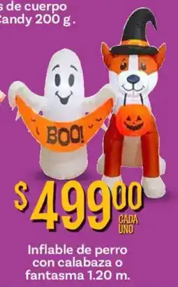 Soriana Híper Inflable de perro con calabaza o fantasma oferta