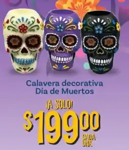 Soriana Híper Calavera decorativa Día de Muertos oferta