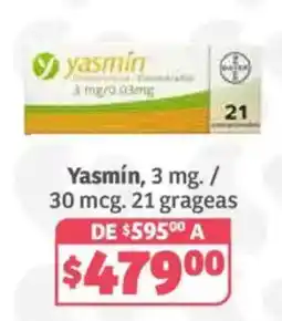 Soriana Híper Yasmin, 3 mg. / 30 mcg. oferta