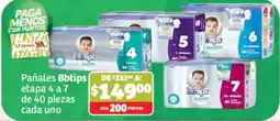 Soriana Híper Pañales Bbtips etapa 4 a 7 oferta