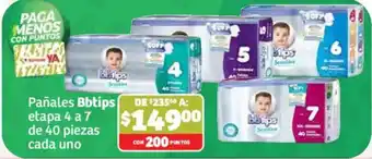 Pañales Bbtips etapa 4 a 7
