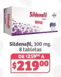Soriana Híper Sildenafil, 100 mg. oferta
