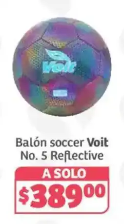 Soriana Híper Voit Balón soccer No. 5 Reflective oferta