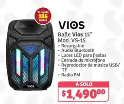Soriana Híper Vios Bafle Vios 15" oferta