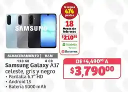 Soriana Híper Samsung Galaxy A17 oferta