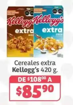 Soriana Híper Cereales extra Kellogg's oferta