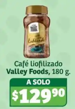 Soriana Híper Valley Foods café liofilizado oferta