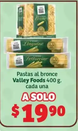 Soriana Híper Valley Foods Pastas al bronce oferta