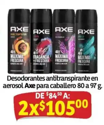 Axe desodorantes antitranspirante en aerosol para caballero