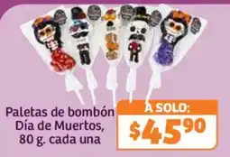 Soriana Híper Paletas de bombón Día de Muertos oferta