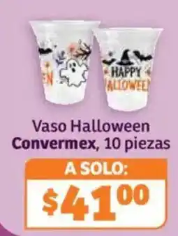 Soriana Híper Convermex Vaso Halloween oferta