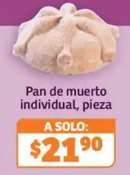Soriana Híper Pan de muerto individual oferta