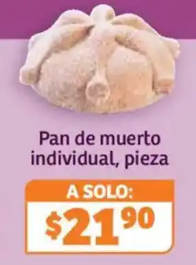 Soriana Híper Pan de muerto individual oferta