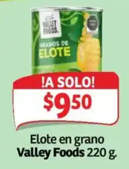 Soriana Híper Valley Foods elote en grano oferta
