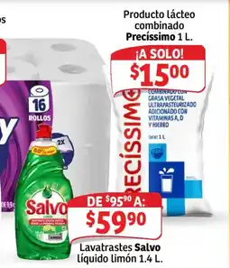 Soriana Híper Lavatrastes Salvo líquido limón oferta