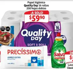 Soriana Híper Quality Day papel higiénico oferta