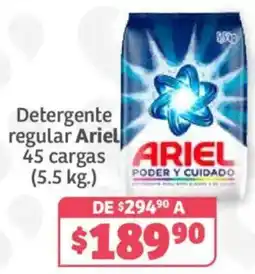 Soriana Híper detergente regular ariel oferta