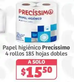 Soriana Híper Precíssimo papel higiénico oferta