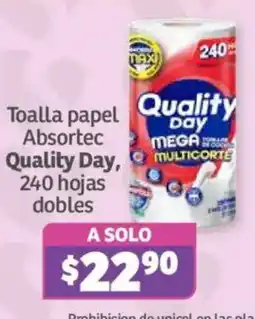 Soriana Híper Quality Day Toalla papel Absortec oferta