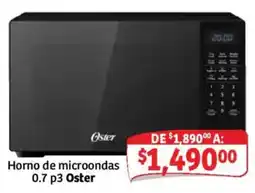 Soriana Híper Oster horno de microondas 0.7 p3 oferta