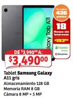 Soriana Híper Samsung Galaxy A11 oferta