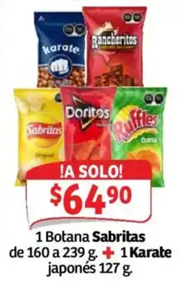 Soriana Híper Sabritas Karate oferta