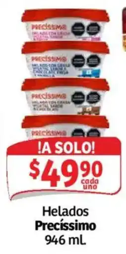 Soriana Híper Helados Precíssimo oferta