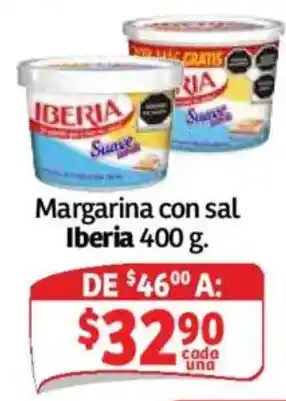 Soriana Híper Iberia margarina con sal oferta