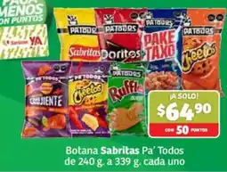 Soriana Híper Patodos Botana Sabritas Pa' Todos oferta